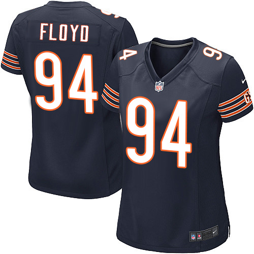 Women's Game Leonard Floyd Nike Jersey Navy Blue Home - #94 NFL Chicago Bears